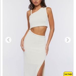 One Shoulder Cutout Midi Dress